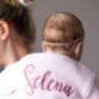 Pink Personalised Embroidered New Baby Name Cardigan, thumbnail 2 of 12