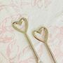 A Pair Of Silver Heart Cake Forks, thumbnail 2 of 4