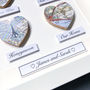 Personalised Map Hearts Story Picture | Wedding Gift, thumbnail 4 of 11