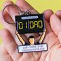 Father's Day Football Keyring For Dad, thumbnail 1 of 7