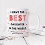 Funny Mum Mug 'The Best Daughter In The World', thumbnail 3 of 4