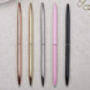 Slim Gold Metal Ballpoint Pen, thumbnail 4 of 4