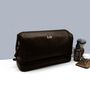 Personalised Leather Foil Embossed Initial Wash Bag, thumbnail 3 of 6
