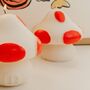 Mushroom White And Red Soy Wax Candle, thumbnail 2 of 2