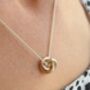 Eternity Knot Solid 9ct Gold Large Pendant, thumbnail 1 of 4