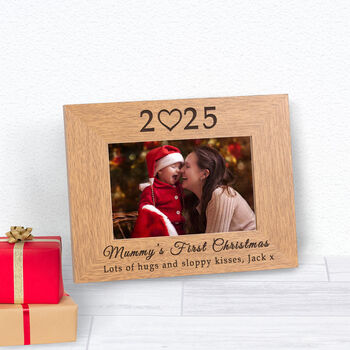Personalised Mummy's First Christmas Picture Frame, 3 of 4