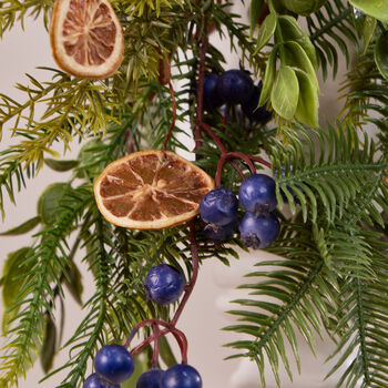 Extra Large Citrus Berry Christmas Wreath And Garland, 4 of 6