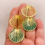 Large Statement Sea Shell Stud Earrings For Her, thumbnail 5 of 8