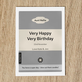 Personalised Birthday Card For Her Paperback Book Cover, 4 of 7