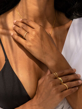 Double Band Ring Adjustable, Minimalist Jewellery, 2 of 5