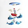 Choice Of Sea Themed Felt Mobiles With Boats Or Submarines, thumbnail 1 of 3