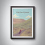 Lon Las Cymru Cycling Travel Poster Art Print, thumbnail 1 of 8