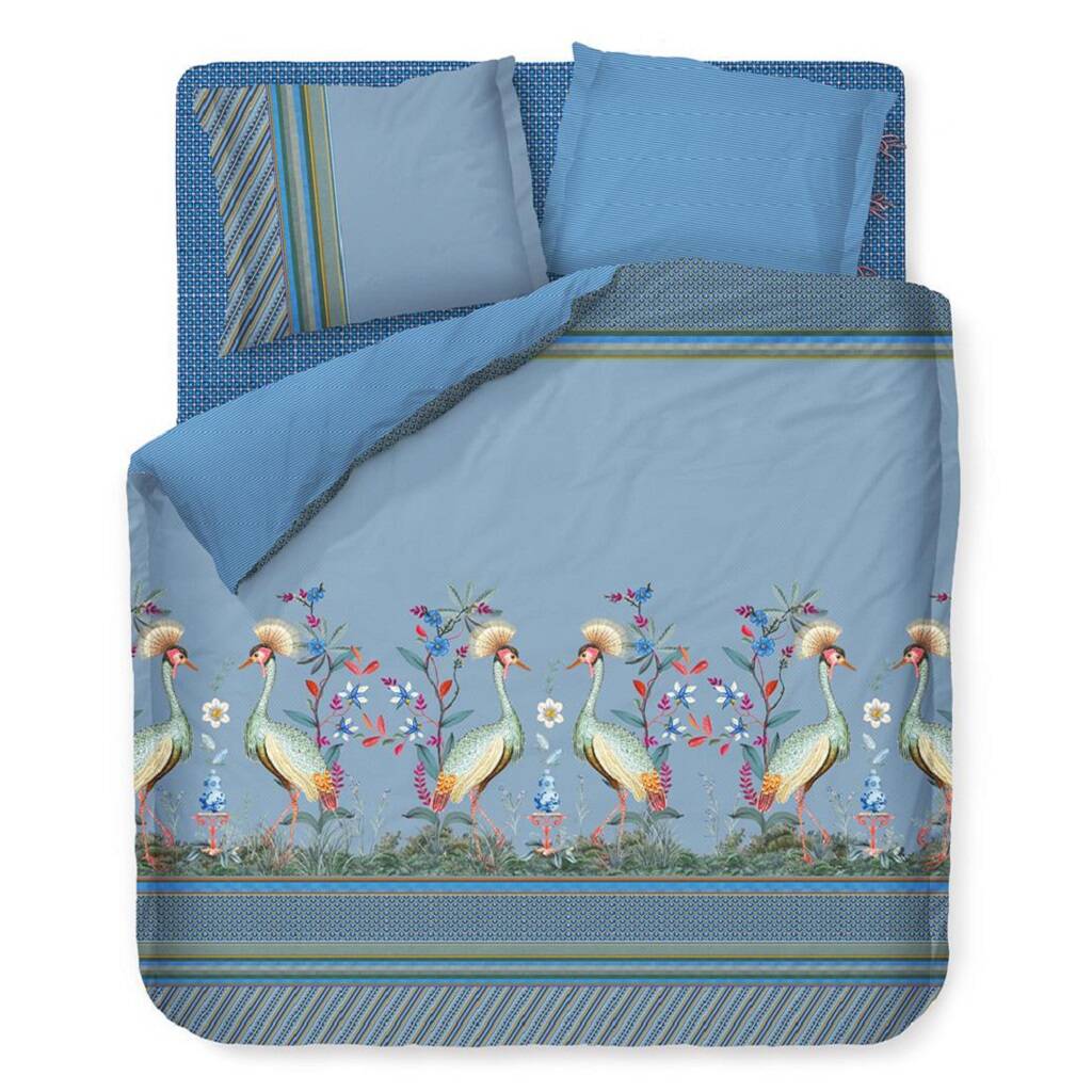 Pip Studio Flirting Birds Blue King Duvet Set By Bell & Blue