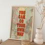 'You Can Go Your Own Way' Graphic Print, thumbnail 1 of 4