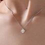 Dainty Planet Pendant Necklace In Sterling Silver, thumbnail 1 of 10