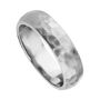 Gent's Personalised Hammered Platinum Ring, thumbnail 1 of 5