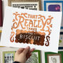Foil Custard Cream Biscuit Print A5 Or A4 Print, thumbnail 1 of 6