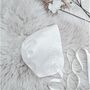 Venice Silk Christening Bonnet, thumbnail 4 of 5