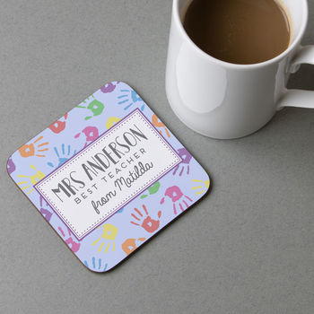 Personalised Teacher Coaster Gift, 2 of 3