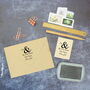 Personalised Ampersand Address Rubber Stamp, thumbnail 2 of 8