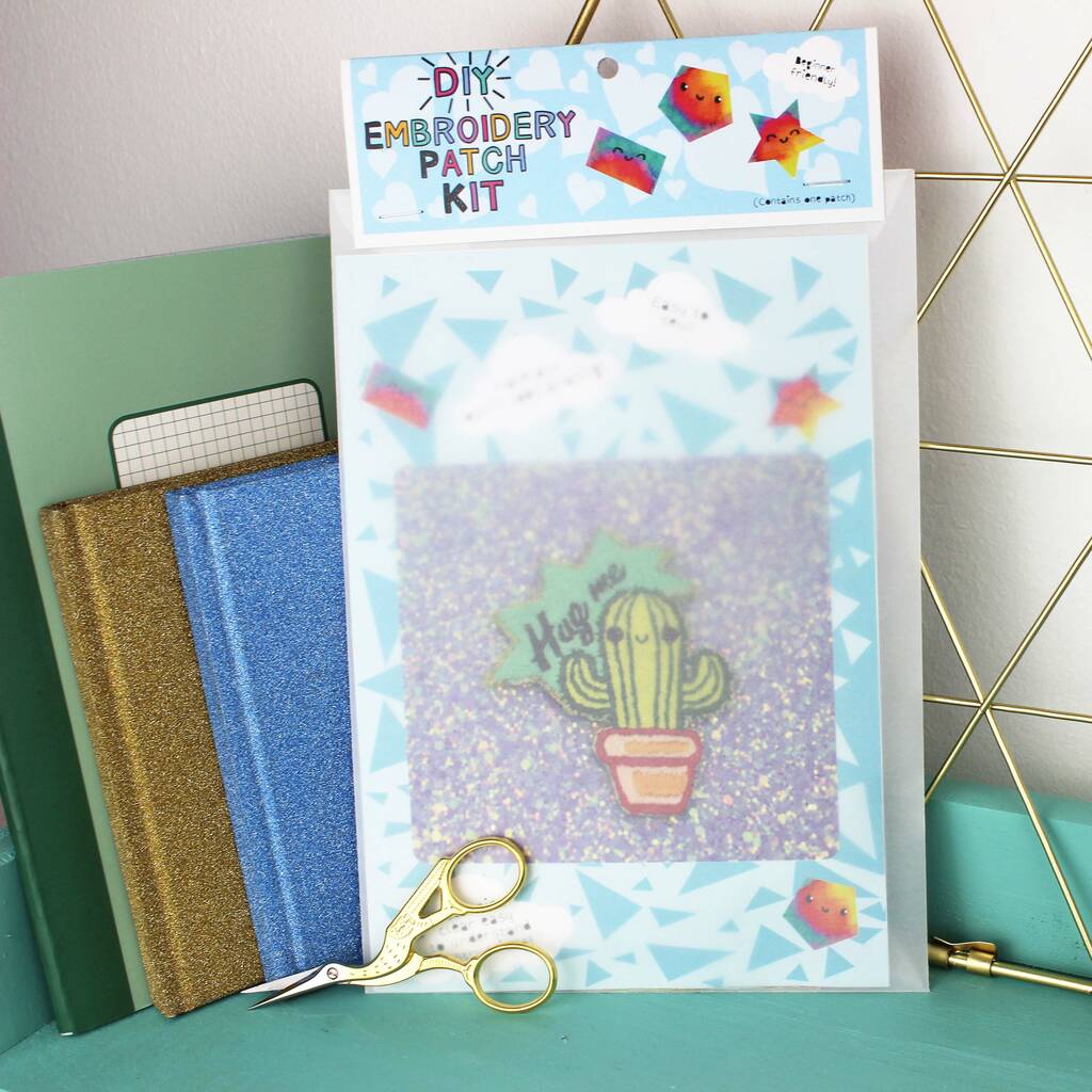 Cactus Embroidery Patch Craft Kit By Ellbie Co.