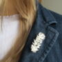 White Feather Brooch, thumbnail 2 of 4
