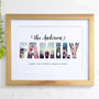 Personalised Photos Inside Family Word Art, thumbnail 1 of 11