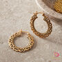 Skinny Gold And Silver Filigree Ethnic Boho Hoop Earrings, thumbnail 10 of 11