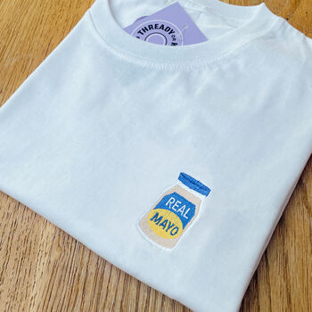 Real Mayo Embroidered T Shirt, 2 of 7