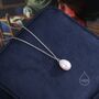 Natural Pearl Necklace In Sterling Silver, thumbnail 3 of 10