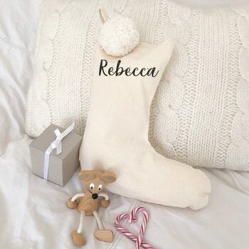 You Name It Personalised Christmas Stocking, 4 of 4