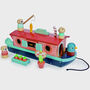 Wooden Toy Canal Boat With Otter Family 3yrs+, thumbnail 2 of 4