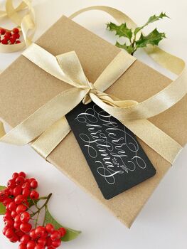 Black Merry Christmas Luxe Gift Tags, 2 of 6