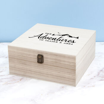 Personalised Adventure Memories Keepsake Box, 7 of 12