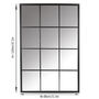 Contemporary Tall Iron Window Mirror, thumbnail 2 of 5