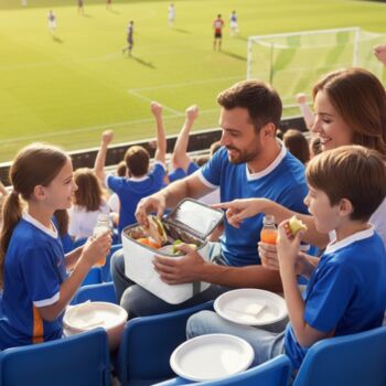 Personalised White Football Lunch Bag, 6 of 12