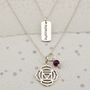Root Chakra Necklace In Gold Or Silver, thumbnail 2 of 9