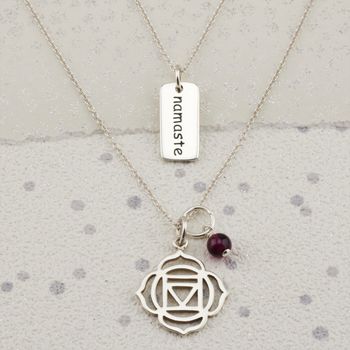 Root Chakra Necklace In Gold Or Silver, 2 of 9