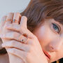 Rose Gold Vermeil Ring With Pearl Alvaro, thumbnail 5 of 7
