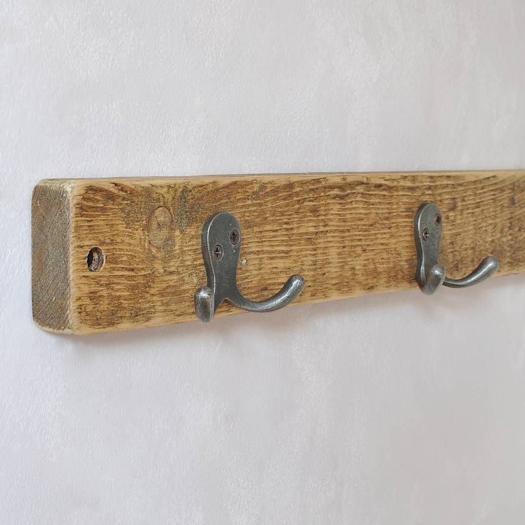 The Florence Reclaimed Wood Double Coat Hook By MöA Design ...