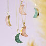 Crescent Moon Gold Or Silver Plated Necklace, thumbnail 1 of 11