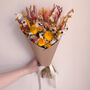 Orange And Yellow Dried Flower Bouquet, thumbnail 3 of 7