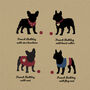 Personalised French Bulldog Print For One Or Two Dogs, thumbnail 2 of 12