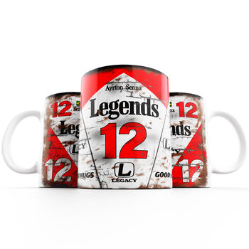 Ayrton Senna Mp4 #12 Classic Formula Racing One Car Coffee Mug, 3 of 3
