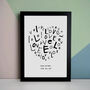 Personalised Love Print Gift, thumbnail 1 of 6