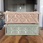 Set Of Two Macrame Skincare Makeup Organiser Storage, thumbnail 2 of 11