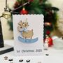 Personalised 1st Christmas 2025 Baby Boy's Decoration Card, thumbnail 6 of 7