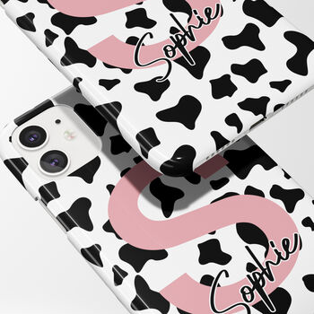 Cow Print Name Phone Case, 3 of 6