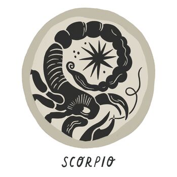 Scorpio Zodiac Coin Pendant Necklace, 4 of 5