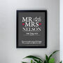 Personalised Mr And Mrs Framed Print, thumbnail 3 of 3